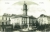 alte, schwarz-weiße Postkarte von Czernowitz, darauf zu sehen ist das Rathaus