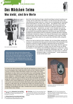 Unterrichtsmaterialen, Basis-Bogen, Das Mädchen Selma, Seite 1